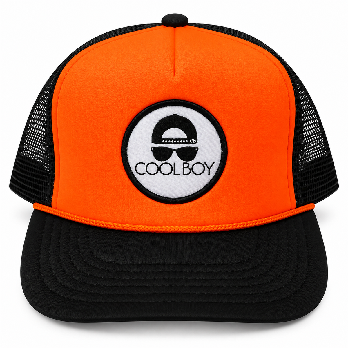 COOLBOY Orange & Black Trucker Hat