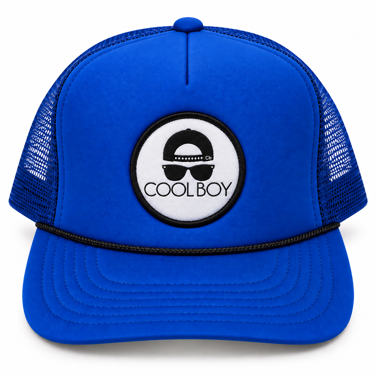 COOLBOY Royal Blue and Black Trucker Hat